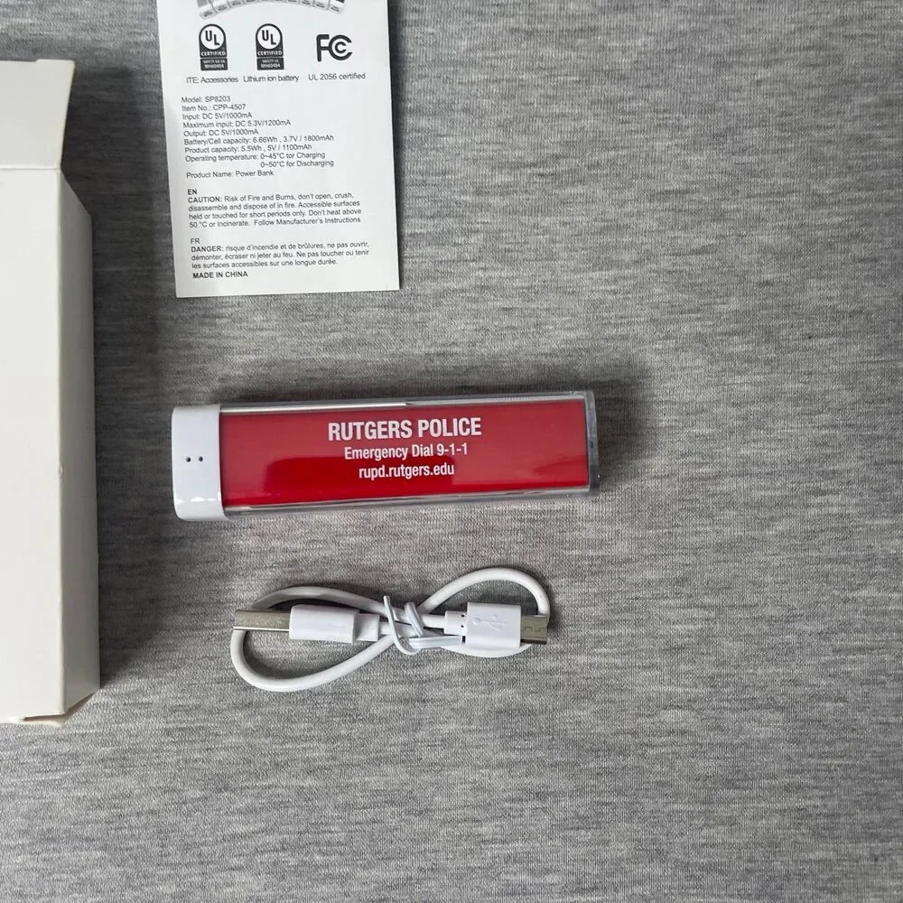 Rutgers University Police Portable Charger